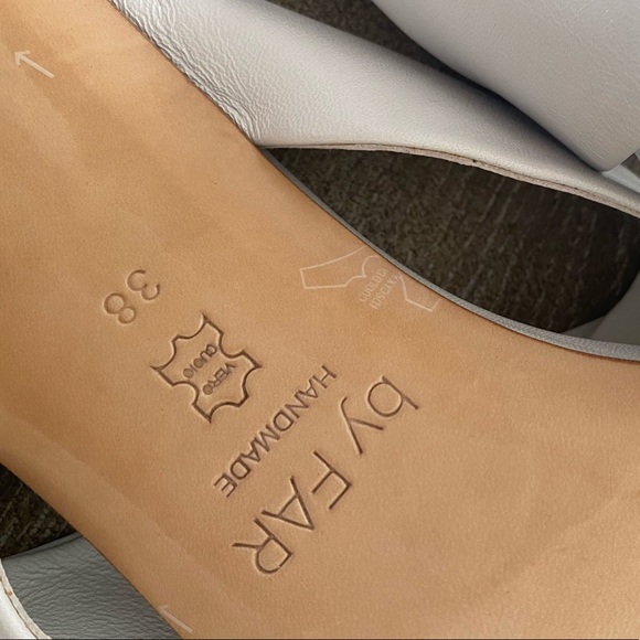 NEW BY FAR WHITE MULES (38) - Picture 6 of 6